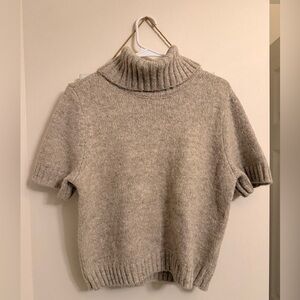 Abercrombie and fitch Cozy Beige Turtleneck Sweater